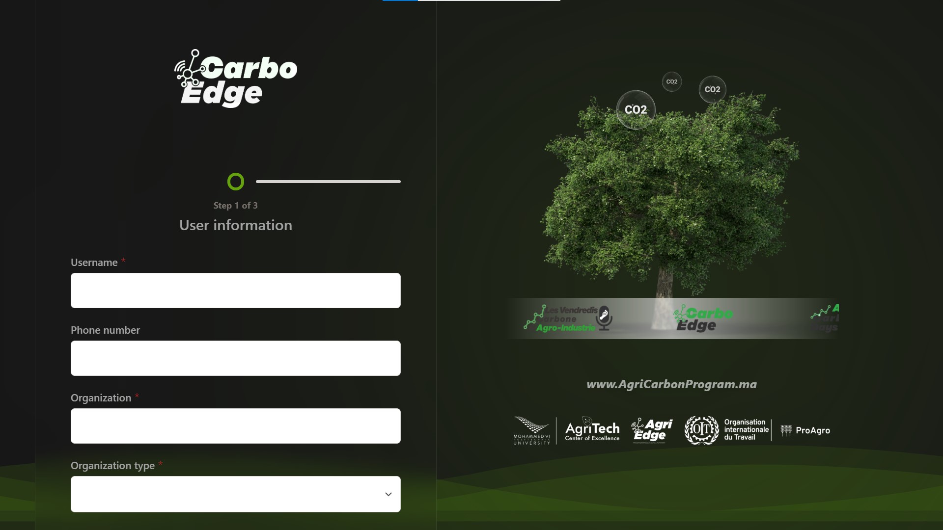 Account configuration